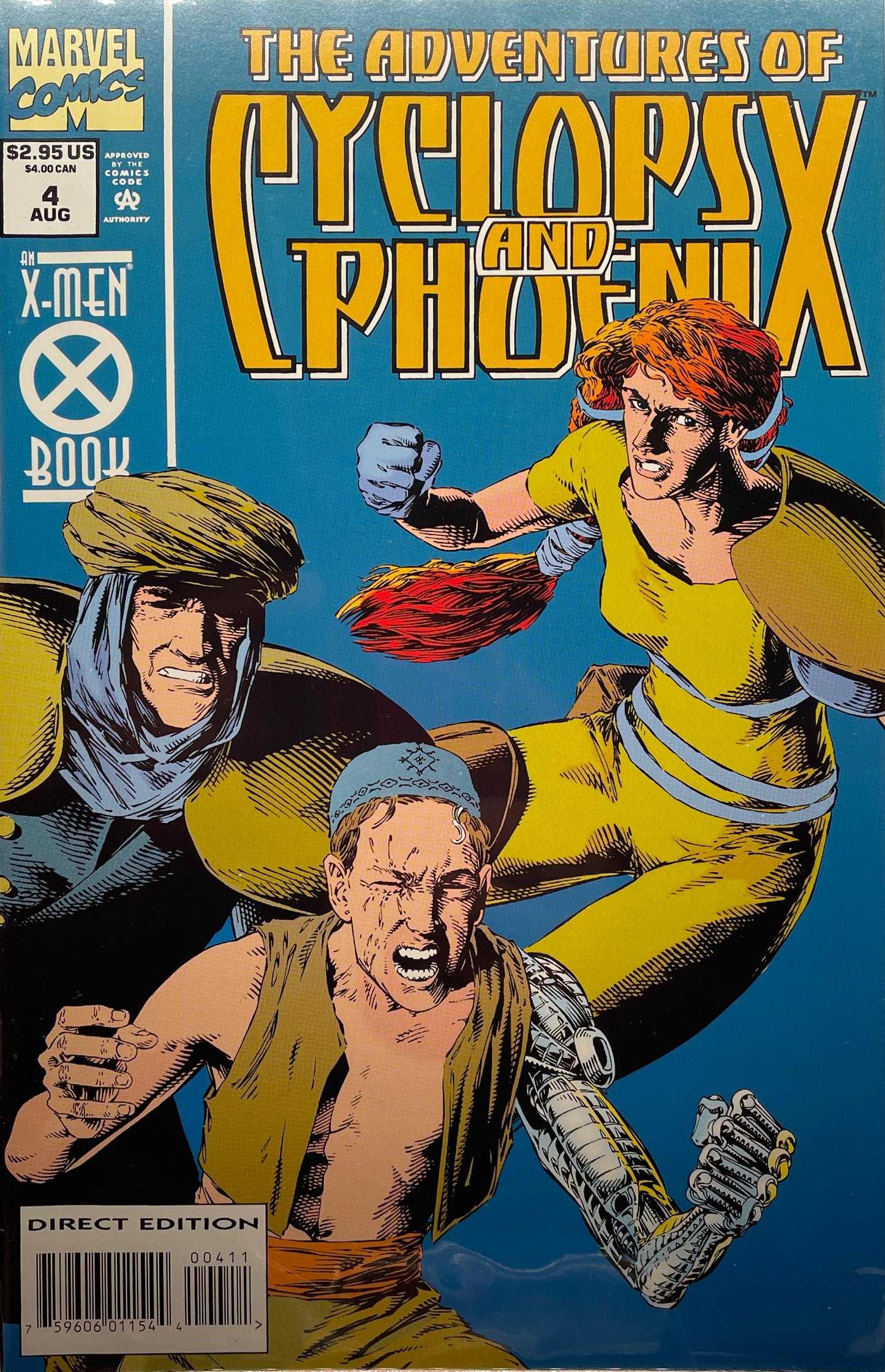 The Adventures of Cyclops and Phoenix Issues #1-4 (1994 mini series) Direct Edition