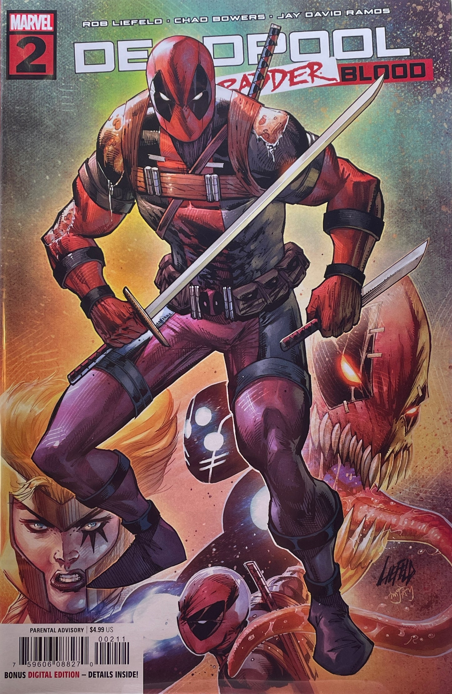 Deadpool Badder Blood complete mini series issues #1-5