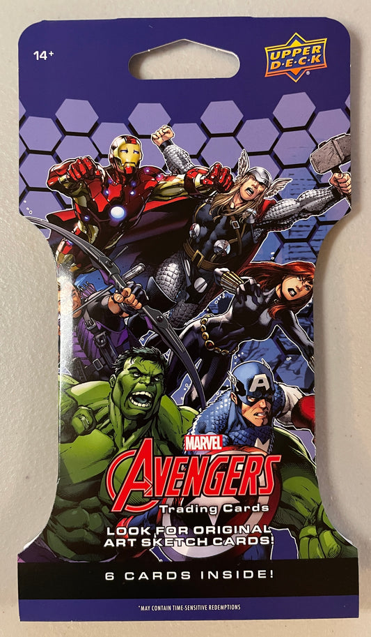 2024 Marvel Avengers trading card pack by Upper Deck (6 card pack)