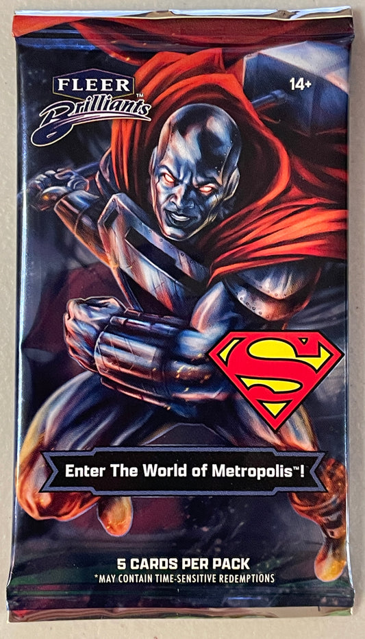 DC “Brilliants” trading card packs by Fleer (5 card pack)