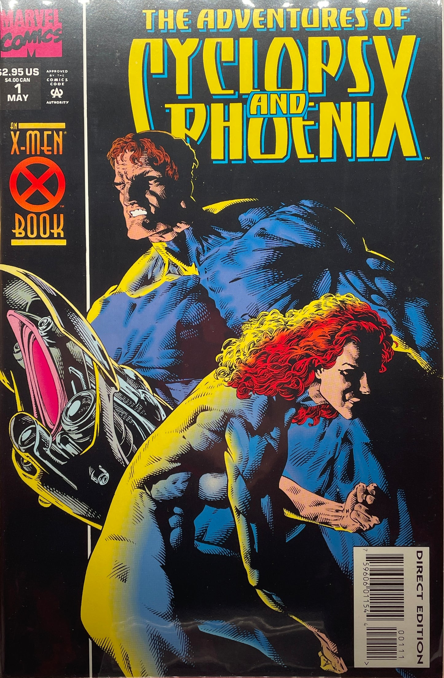 The Adventures of Cyclops and Phoenix Issues #1-4 (1994 mini series) Direct Edition