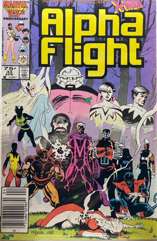 Alpha Flight #33 (Newsstand Edition) First Appearance of Lady Deathstrike