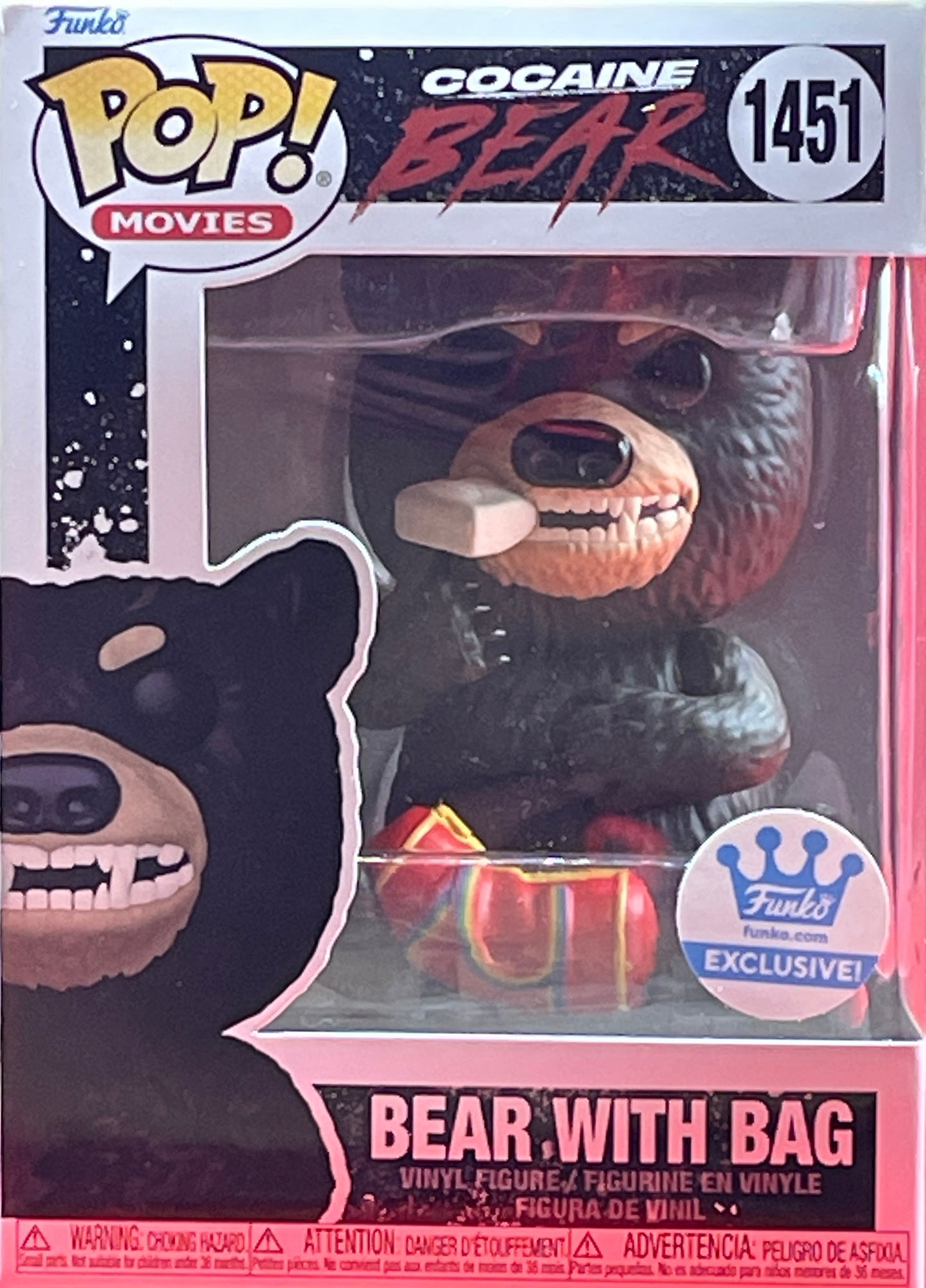 Funko Pop! #1451 Cocaine Bear with Bag