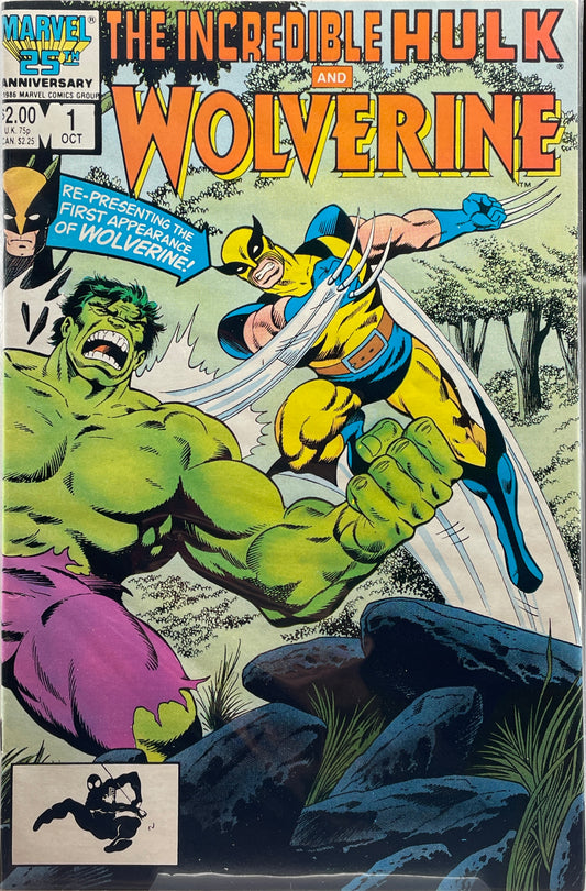 The Incredible Hulk and Wolverine #1 (re-presenting 1st appearance of Wolverine)