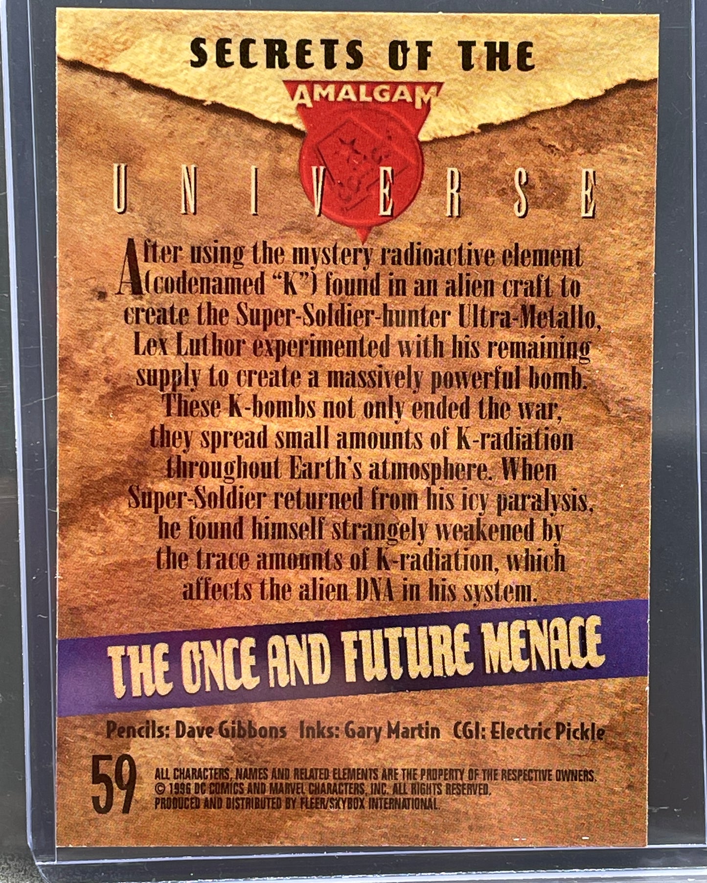 DC/Marvel Amalgam Card #59: The Once and Future Menace