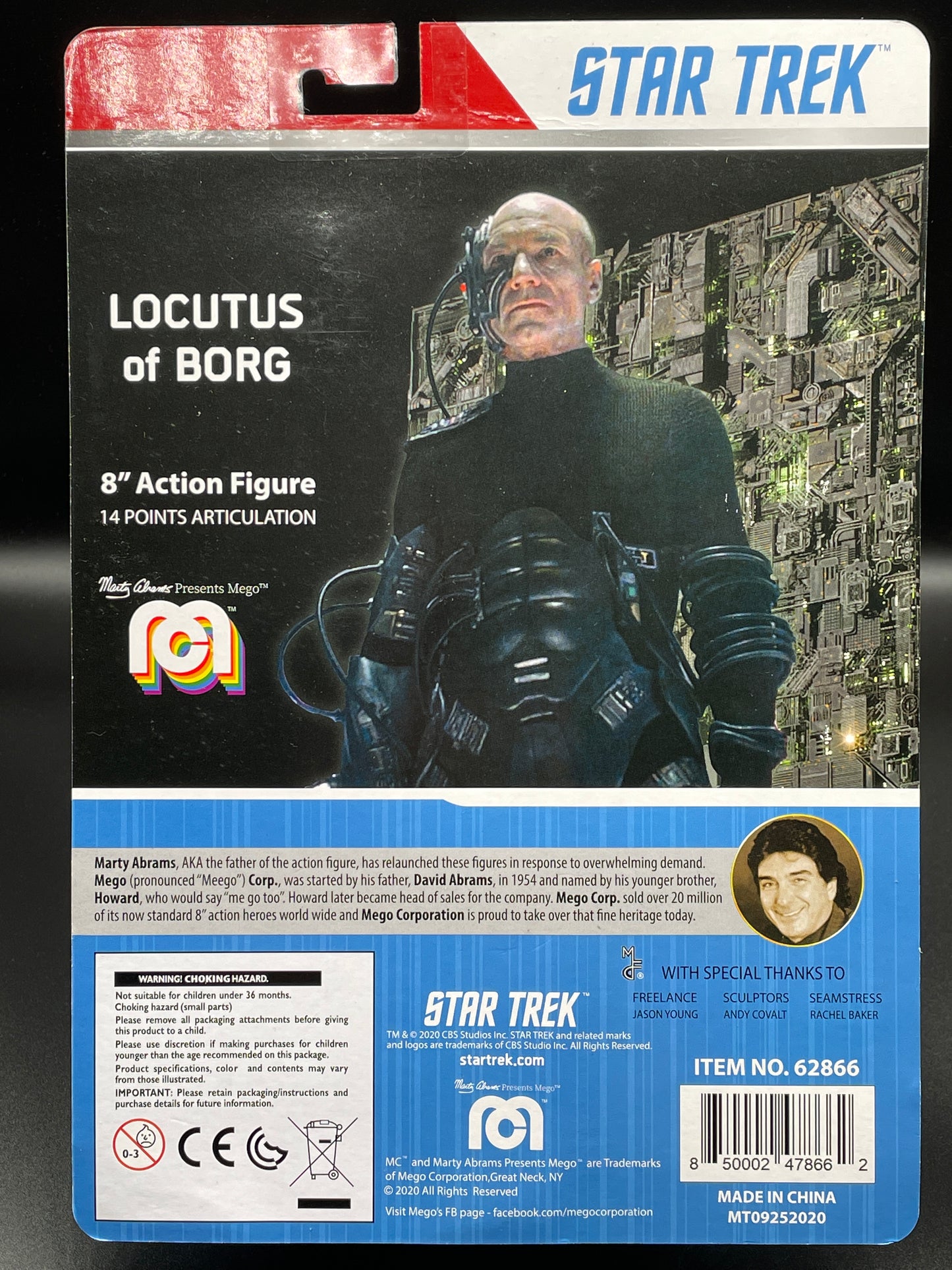 Star Trek Mego Locutus of Borg Action Figure (Unopened)