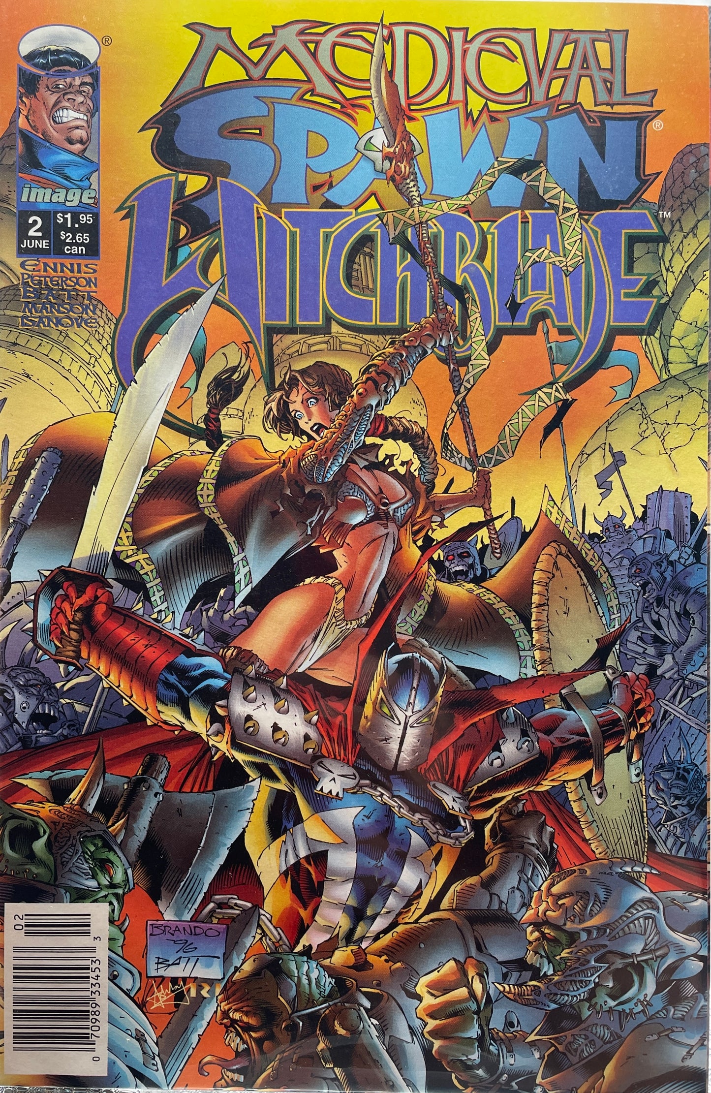 Medieval Spawn/Witchblade #2 (Newsstand Edition)