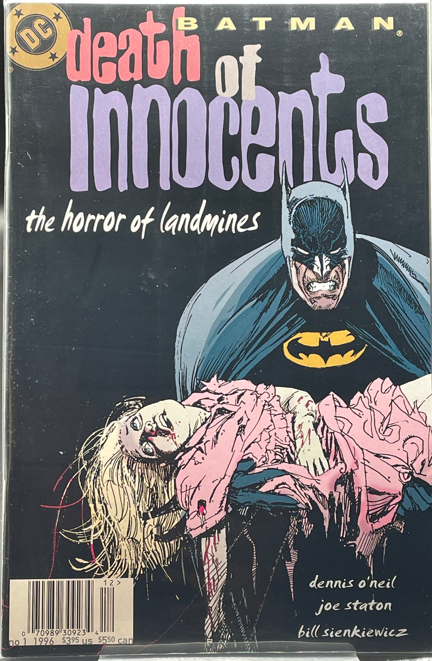 Batman: Death of Innocents. The horror of landmines graphic novel