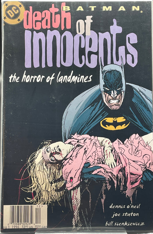 Batman: Death of Innocents. The horror of landmines graphic novel