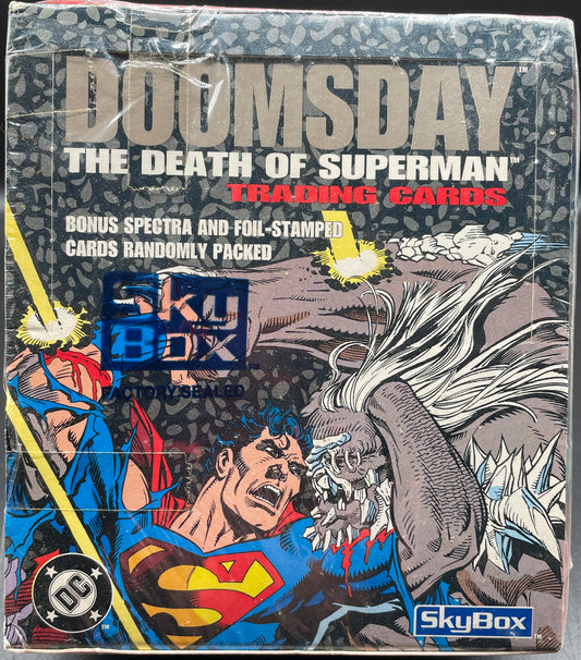 1992 Skybox Doomsday: Death of Superman Trading cards box set (FACTORY SEALED)