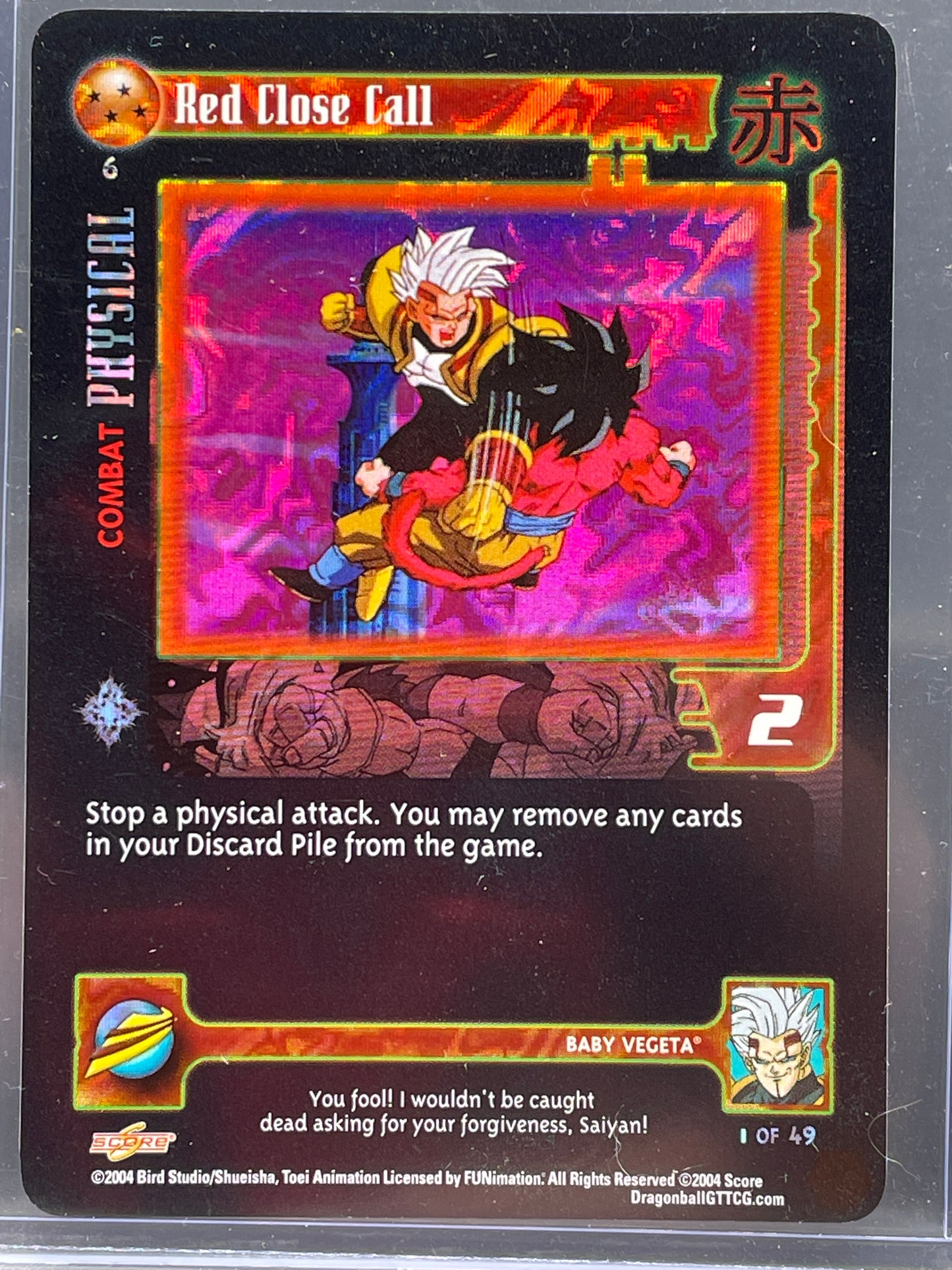 DragonBall GT card: Red Close Call