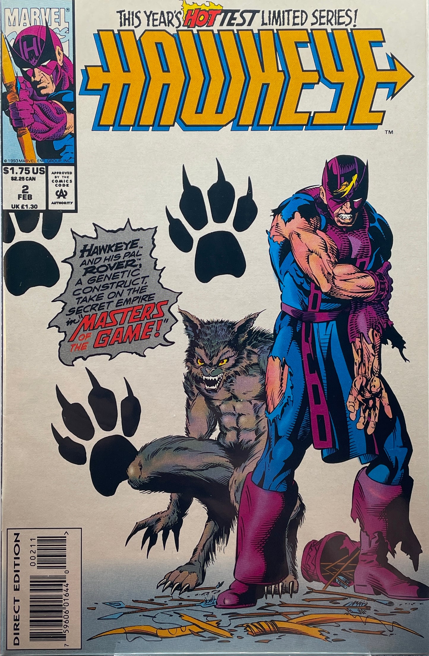 Hawkeye mini series 1994 #2 (Direct Edition)