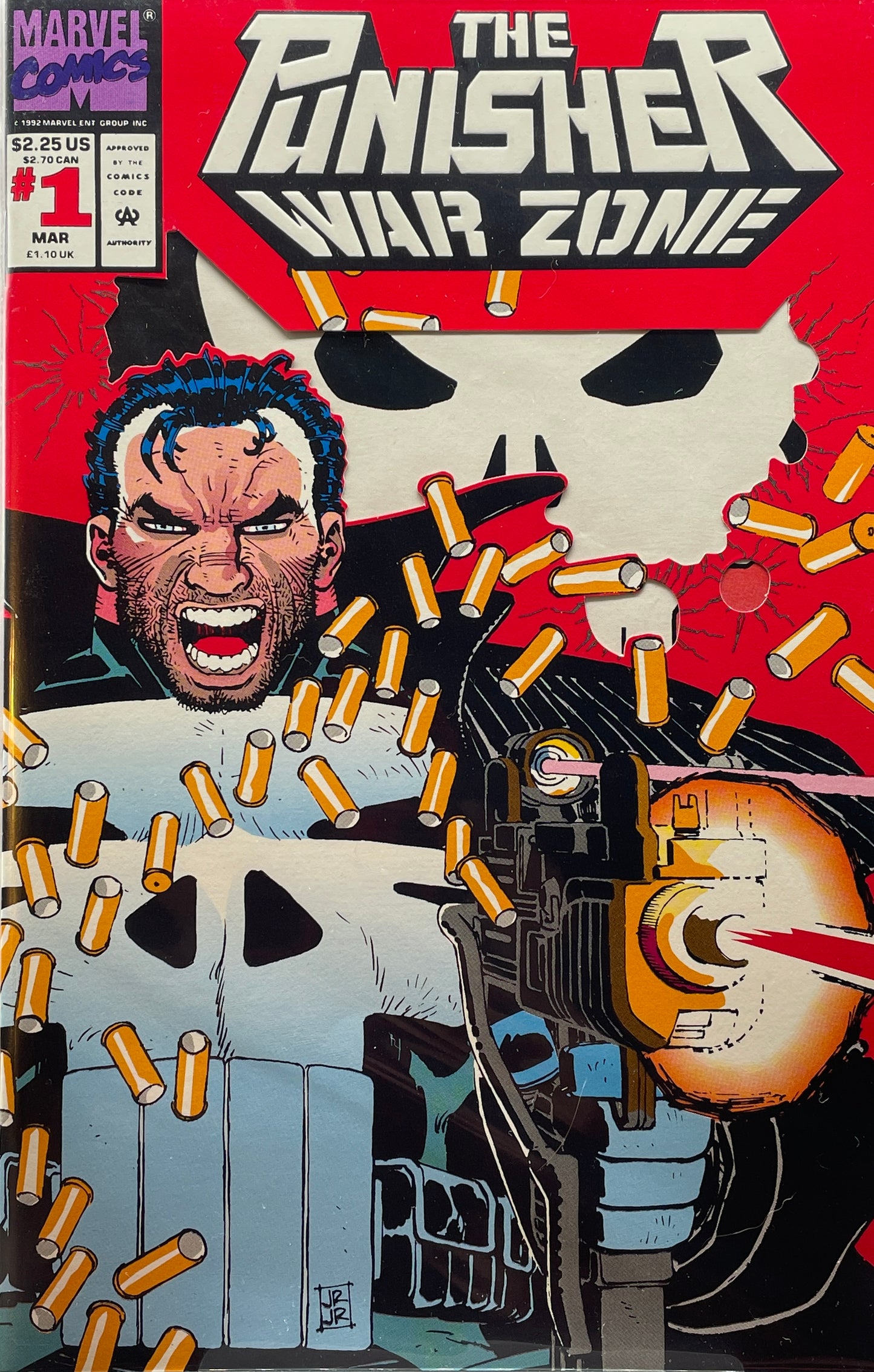 Punisher War Zone #1: Die-Cut cover (Direct Edition)