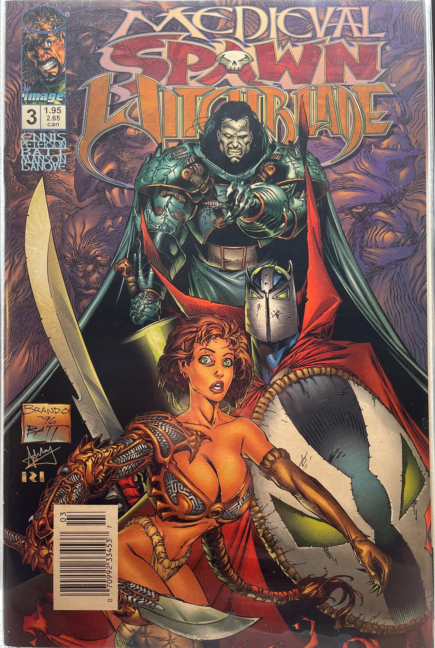 Medieval Spawn/Witchblade #3 (Newsstand Edition)