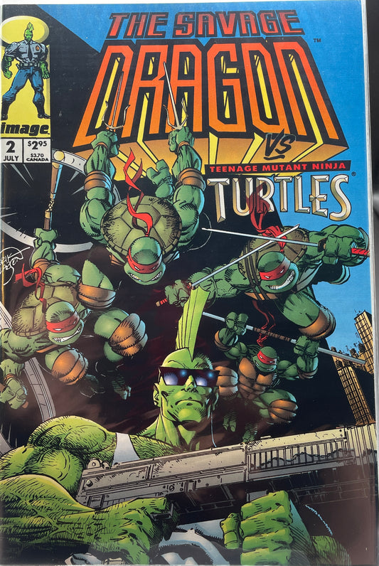 The Savage Dragon #2 (Direct Edition) ft. Teenage Mutant Ninja Turtles