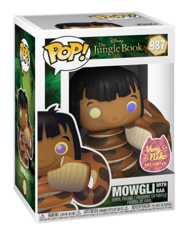 Funko Pop! #987 The Jungle Book Mowgli w/Kaa (Very Neko Exclusive)