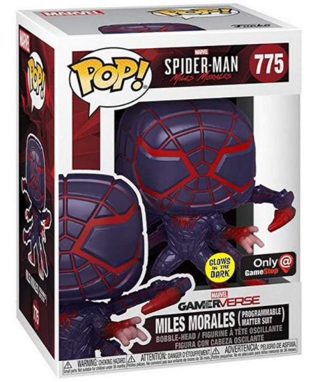 Funko Pop! #775 Miles Morales Spider-Man Programmable Matter Suit (Glow in the Dark) (GameStop Exclusive)