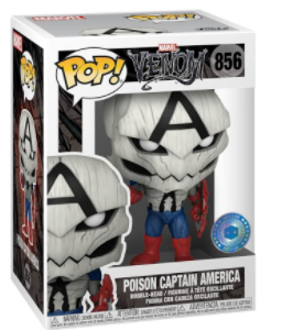 Funko Pop! #856 Venom Poison Captain America (Pop in a Box Exclusive)