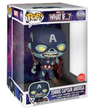 Funko Pop! #949 What If...? Zombie Captain America (Gamestop Exclusive) JUMBO