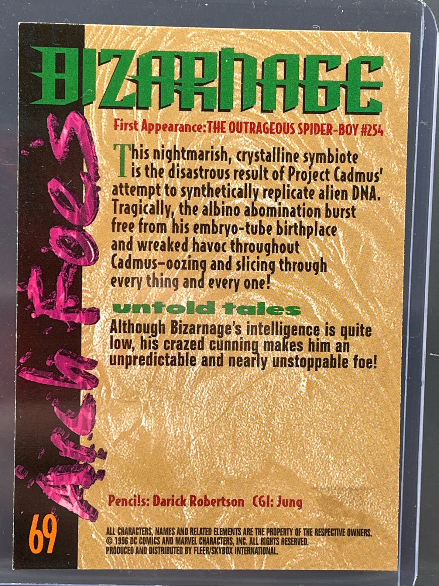 DC/Marvel Amalgam #69: Bizarnage trading card