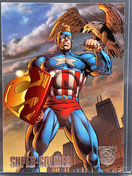 DC/Marvel Amalgam #1: Super Soldier trading card