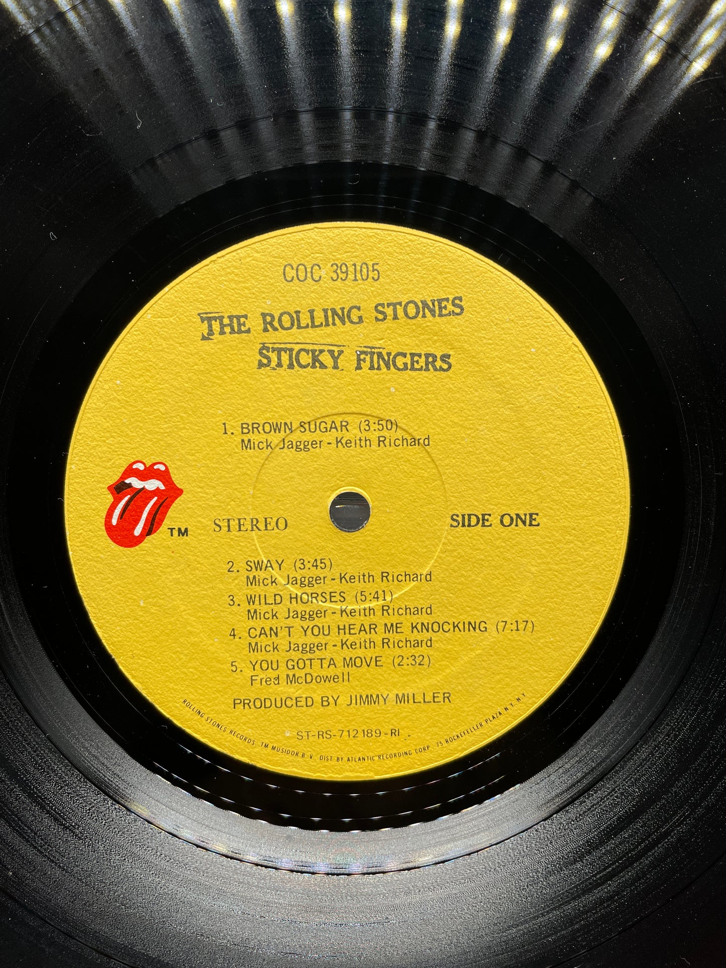 Rolling Stones: Sticky Fingers Vinyl LP - Working Zipper