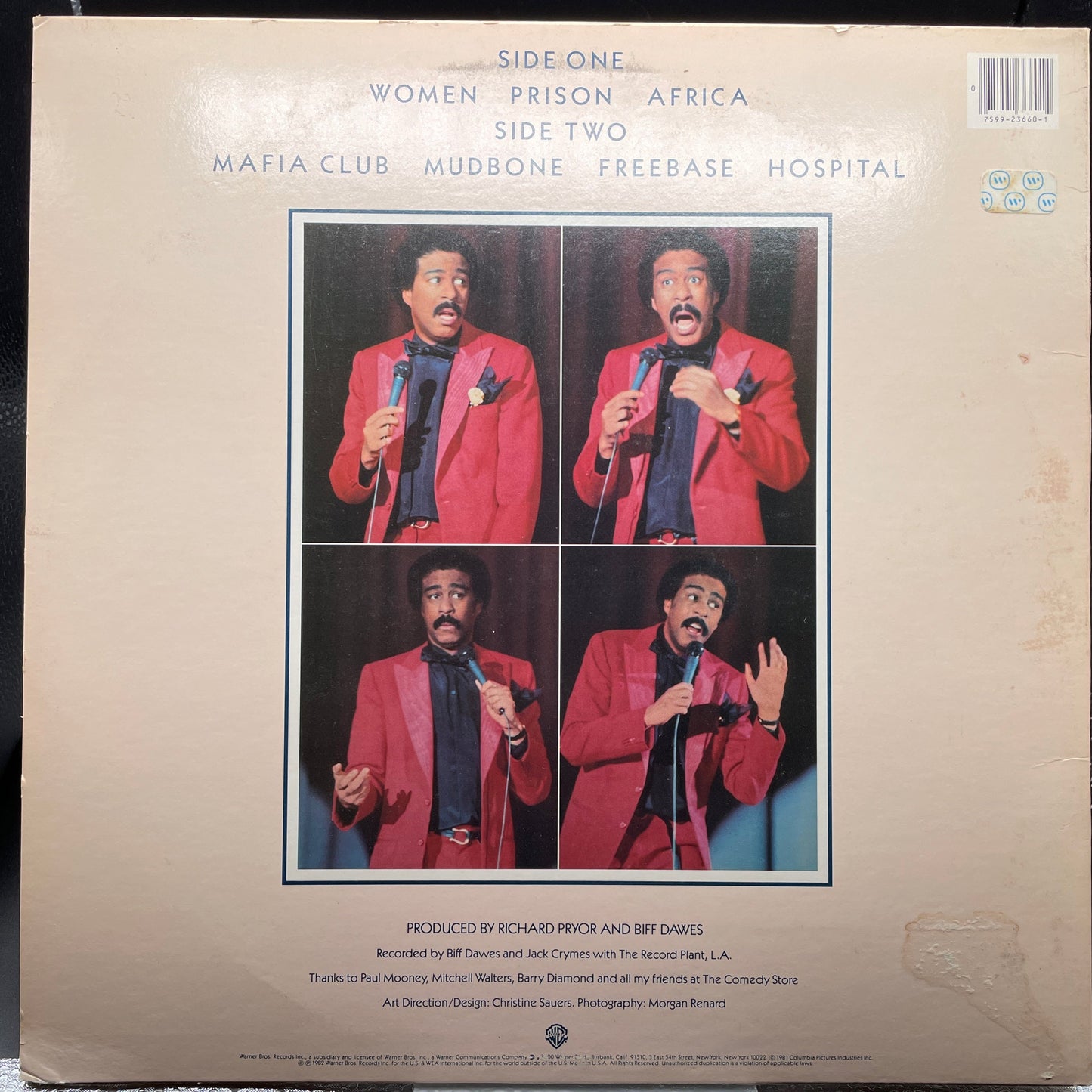 Richard Pryor: Live on the Sunset Strip Vinyl LP