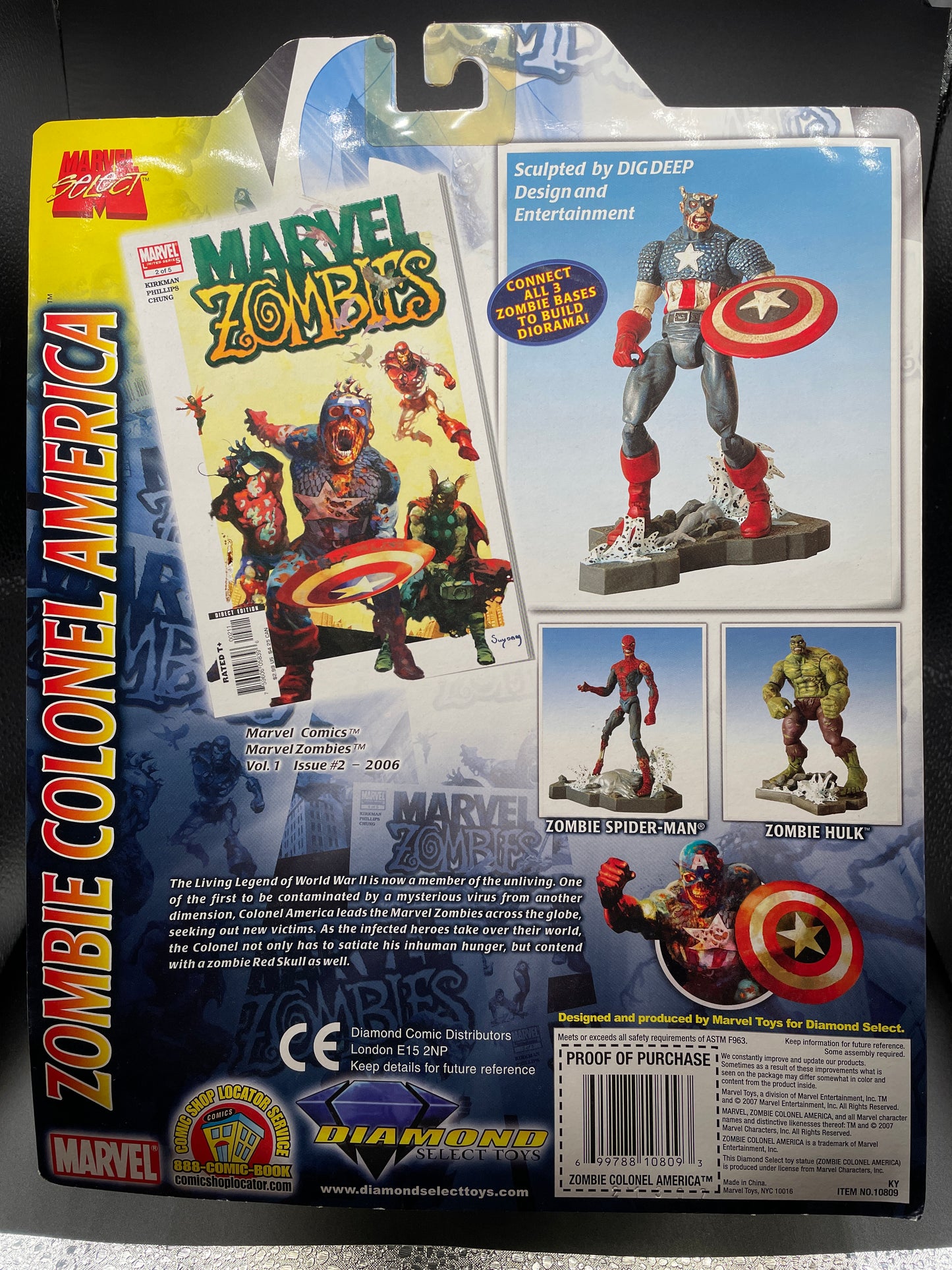 Marvel Zombies Colonel America Action Figure (Still in box)