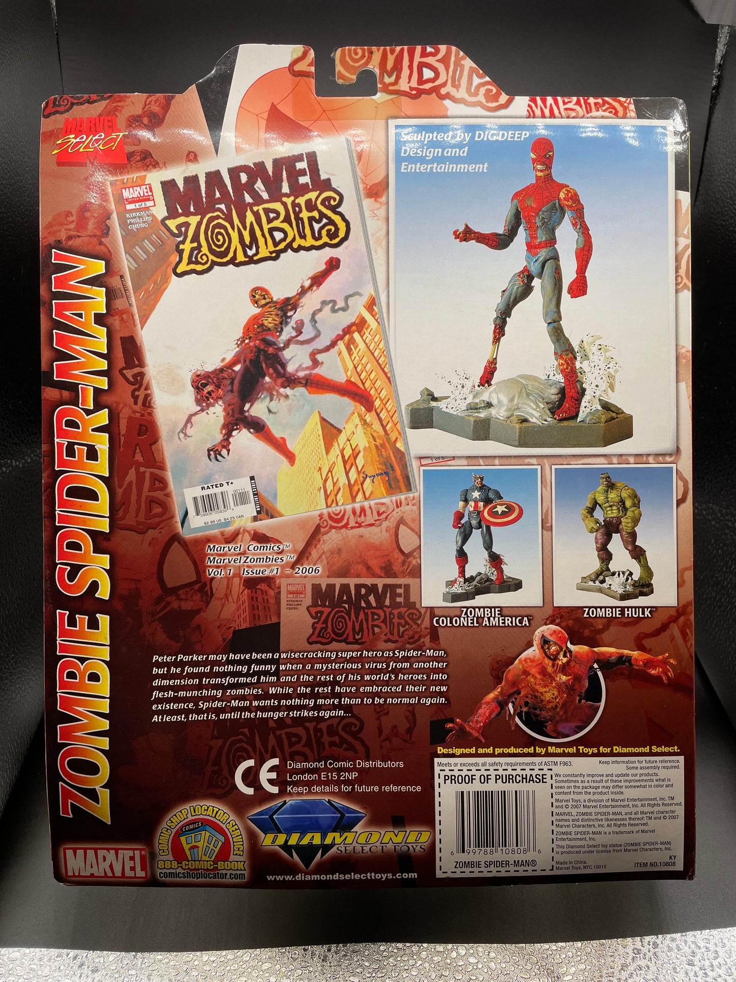 Marvel Zombies Spider-Man Action Figure (Still in box)