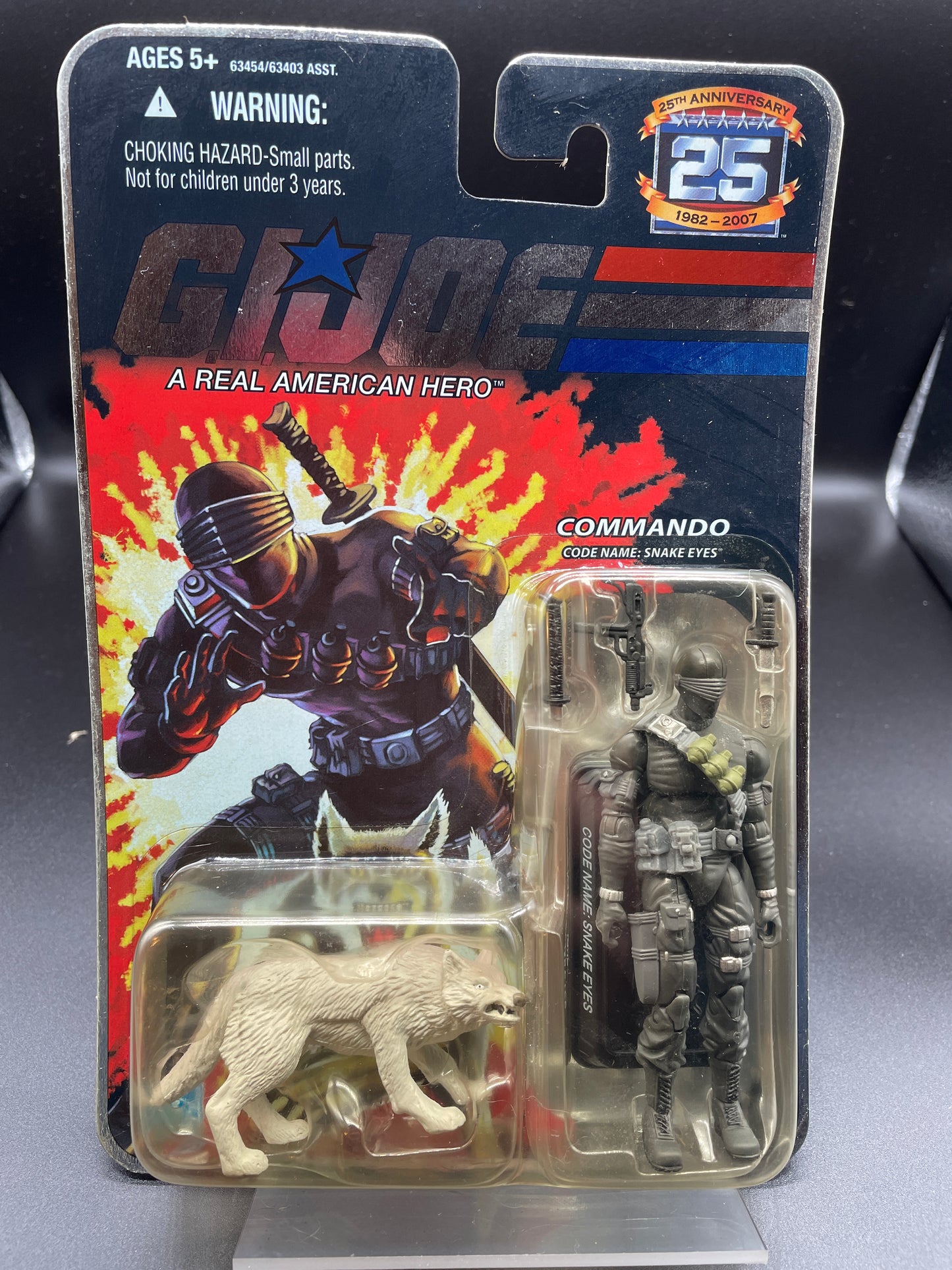 G.I. Joe: Snake Eyes with Timber 25th Anniversary Action Figure (Still in Box)