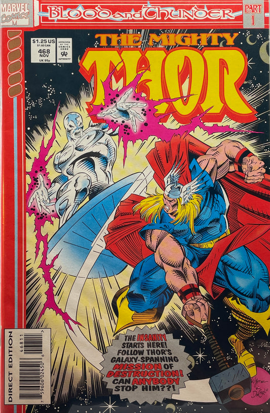 Mighty Thor #468 "Blood and Thunder" part 1 (Direct Edition)