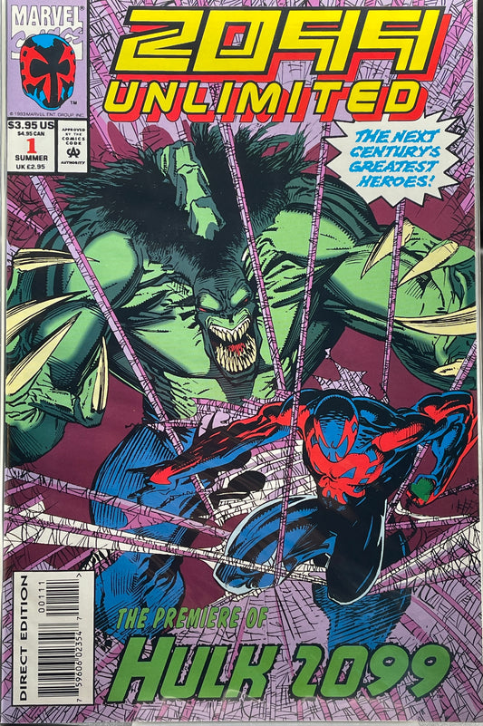 2099 Unlimited #1: Hulk 2099 (First Appearance) feat Spider-Man 2099 (Direct Edition)