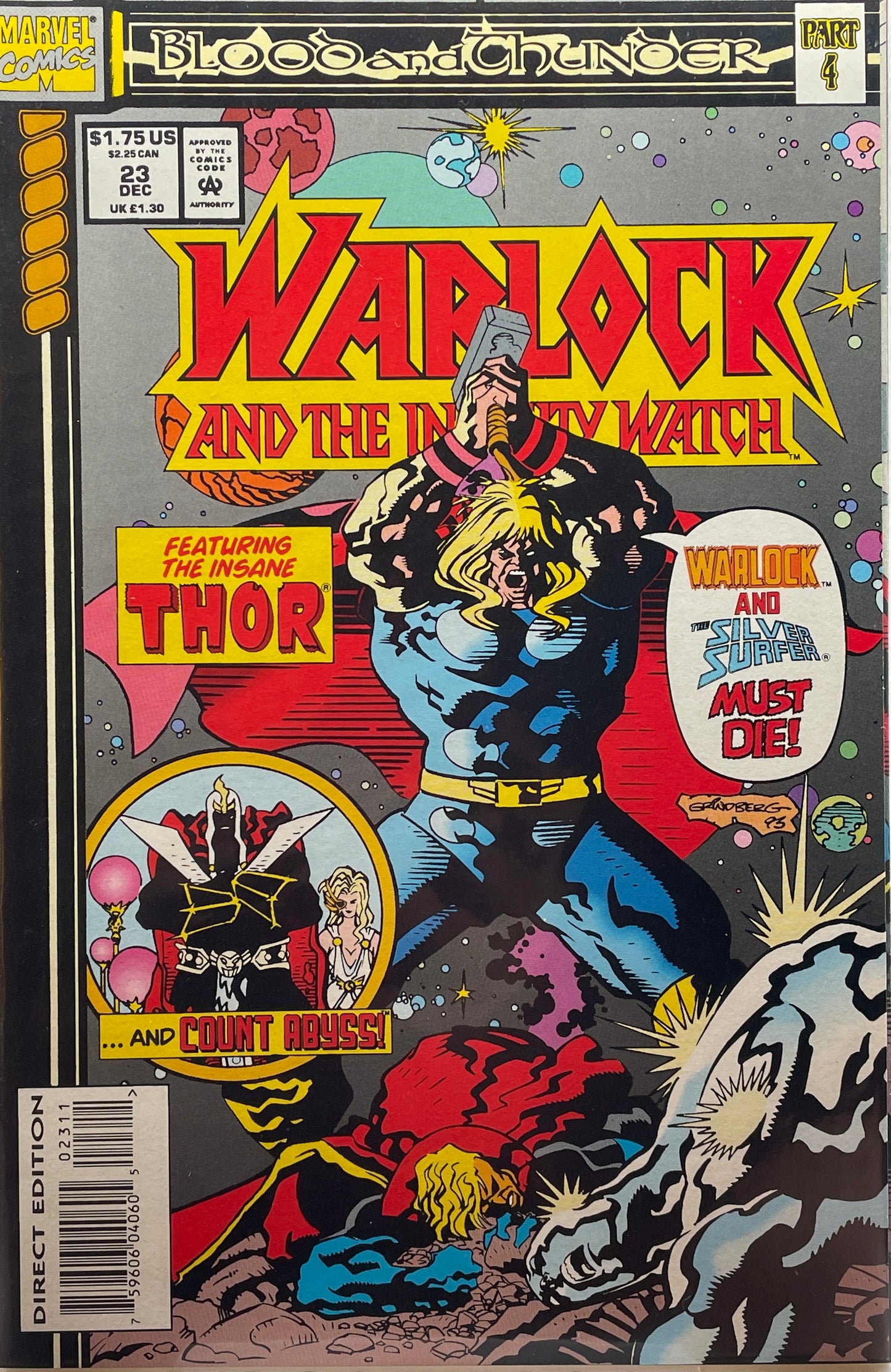 Warlock and the Infinity Watch #23 "Blood and Thunder" part 4 (Direct Edition)