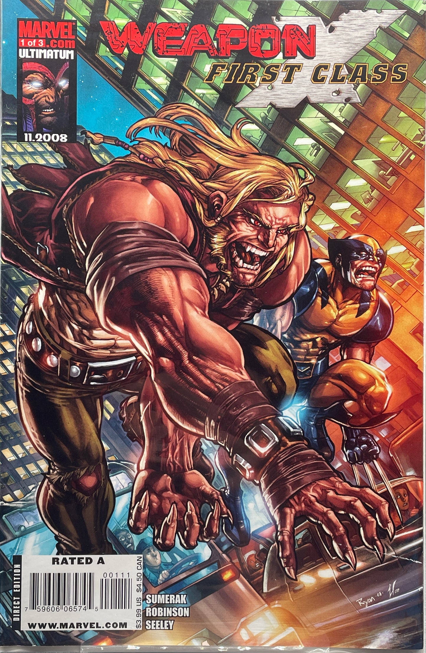 Weapon X: First Class #1 of 3 (Direct Edition)