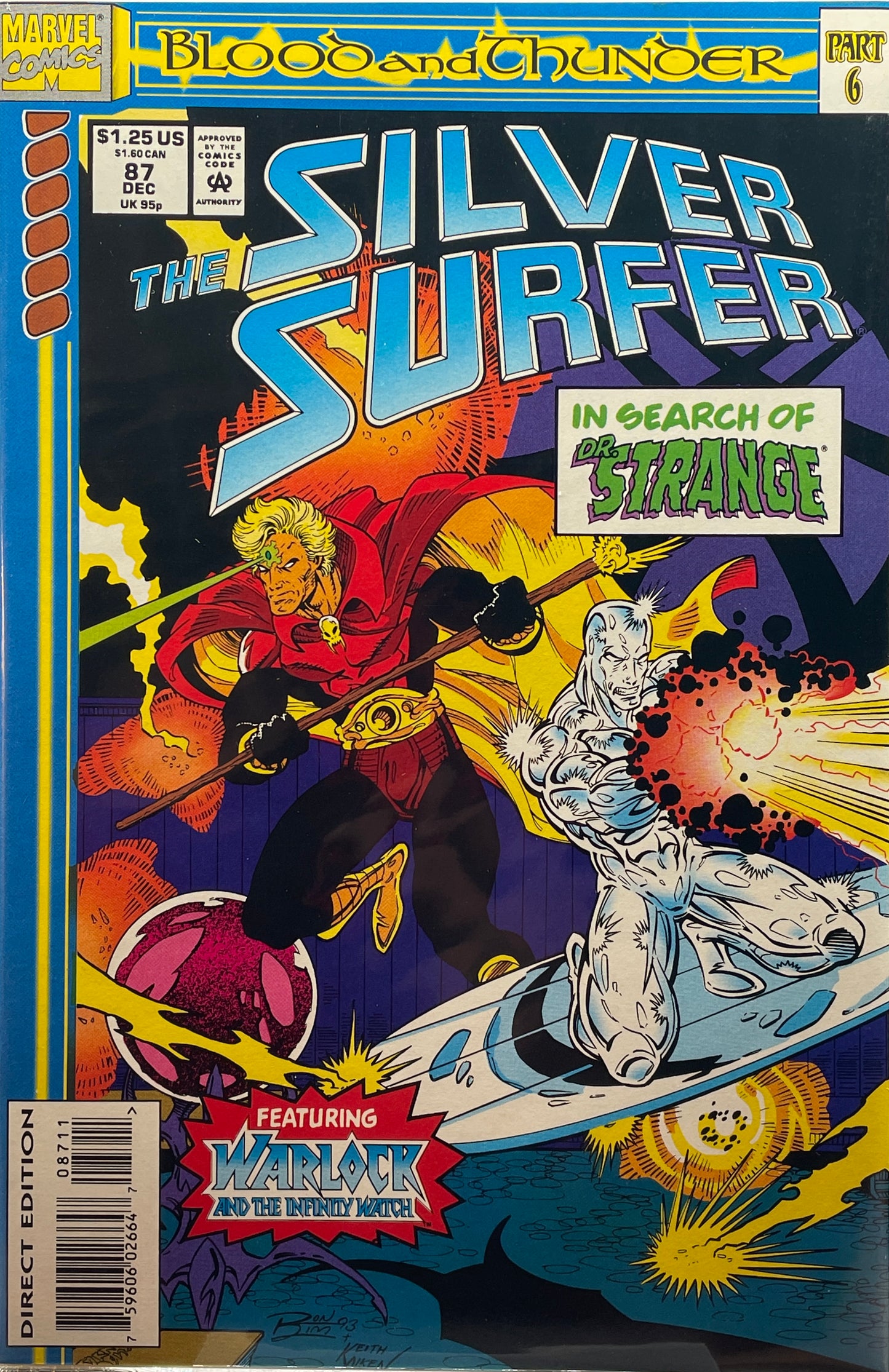 Silver Surfer #87 "Blood and Thunder" part 6 (Direct Edition)