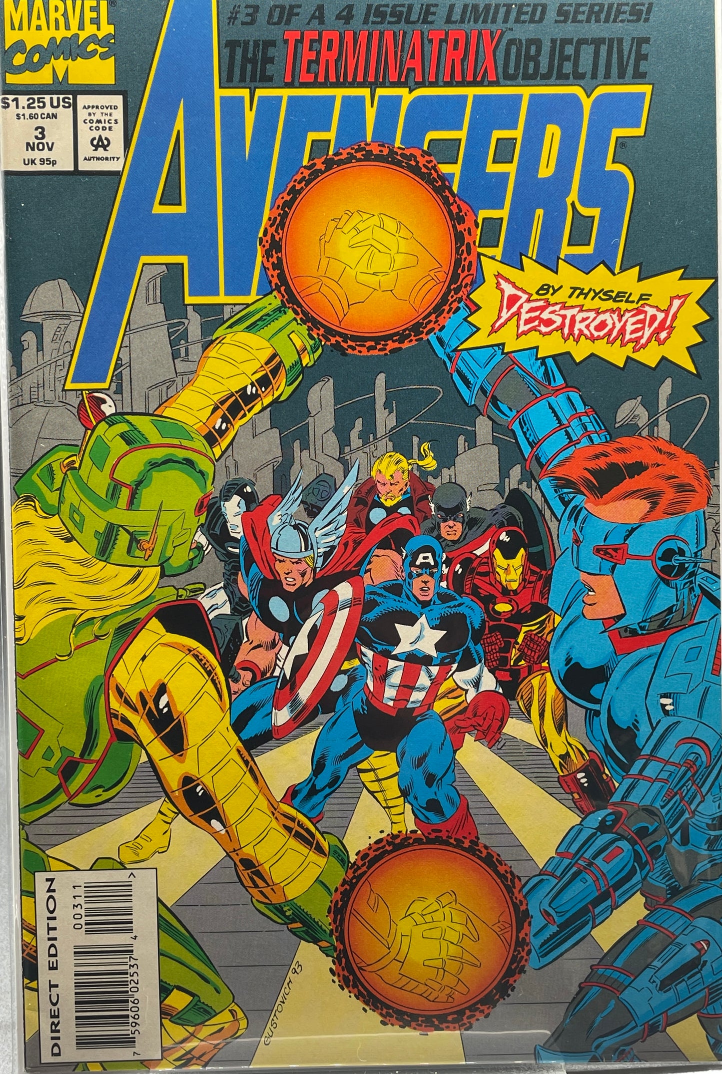 Avengers: The Terminatrix Objective #3 of 4 (Direct Edition)