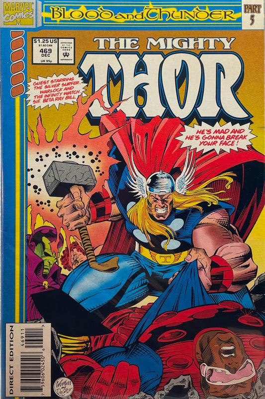 Mighty Thor #469 "Blood and Thunder" part 5 (Direct Edition) (Clearance)