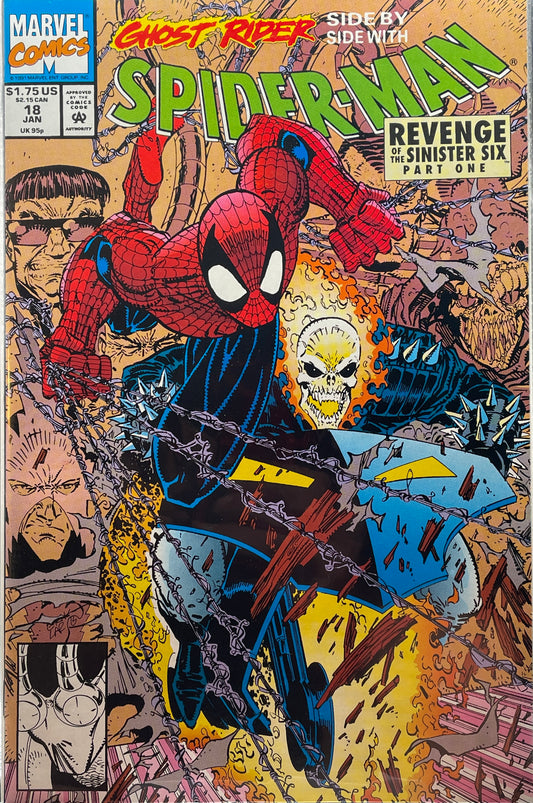 Spider-Man #18 feat. Ghost Rider "Revenge of the Sinister 6" part 1 (Direct Edition)