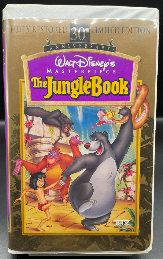 Walt Disney's Masterpiece The Jungle Book 30th Anniversary Limited Edition VHS