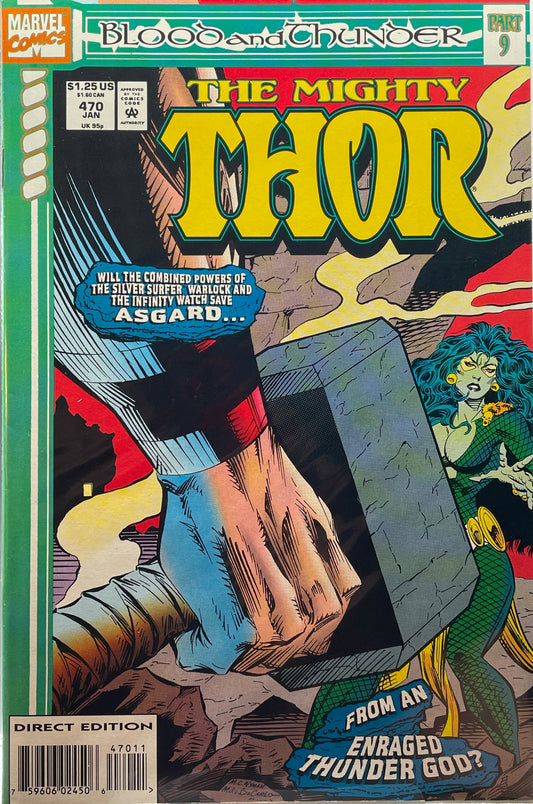 Mighty Thor #470 "Blood and Thunder" part 9 (Direct Edition) (Clearance)