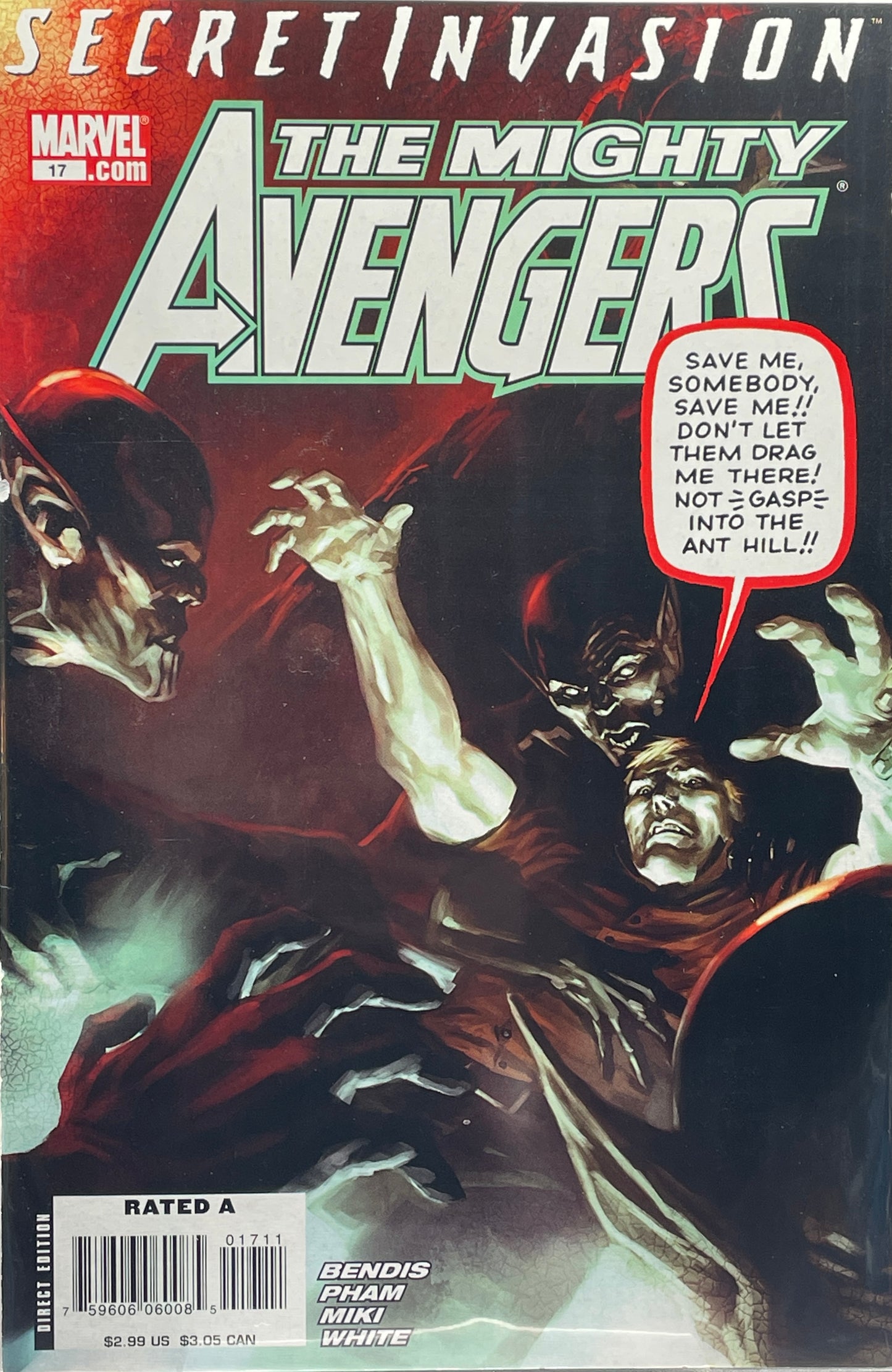 The Mighty Avengers #17 "Secret Invasion" (Direct Edition) (Clearance)