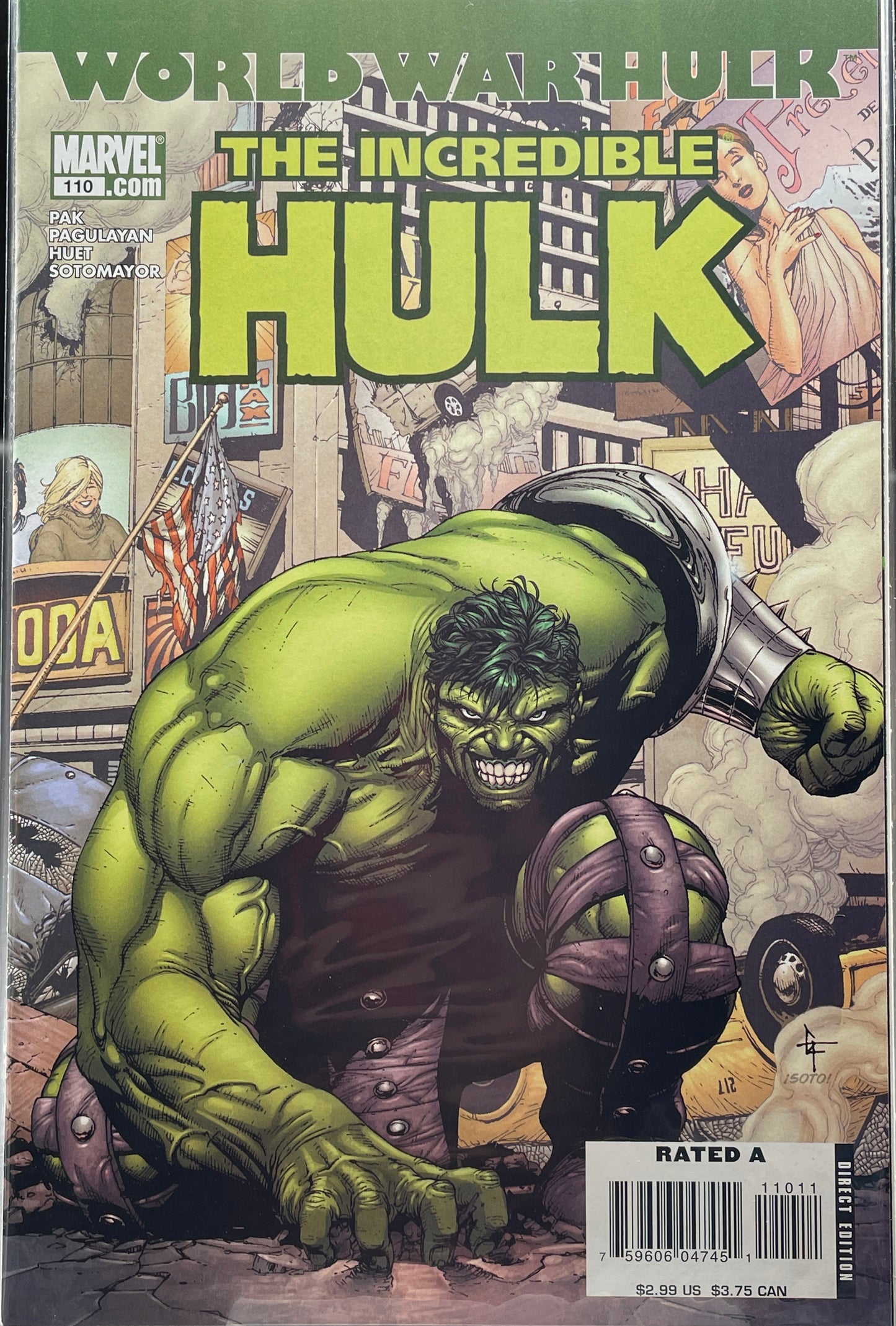 Incredible Hulk #110 (World War Hulk) (Direct Edition)