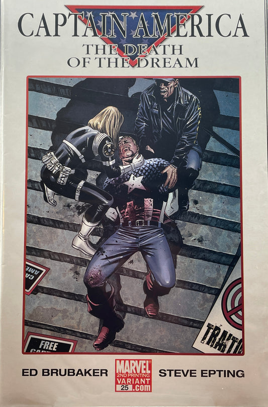 Captain America #25: The Death of a Dream (2nd Printing Variant) Clearance