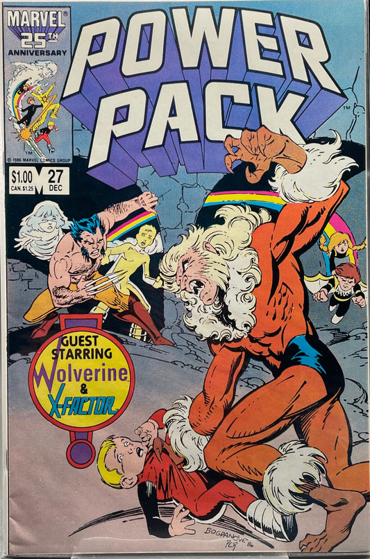 Power Pack #27 feat: Wolverine, X-Factor, and Sabretooth (Clearance)